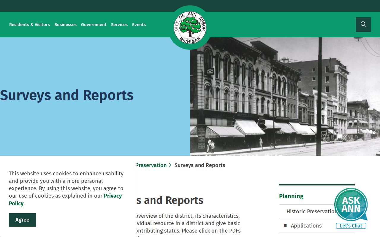 Washtenaw previous residents Ann Arbor house-history surveys