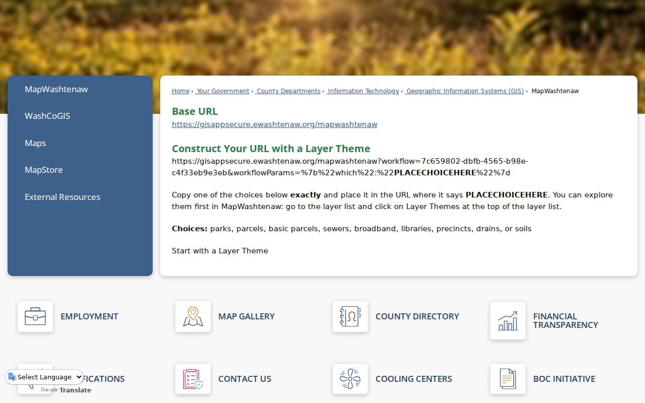 Washtenaw residents directory MapWashtenaw parcel viewer